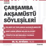 TESAK Çarşamba Akşamüstü Söyleşileri Nisan'da başlıyor