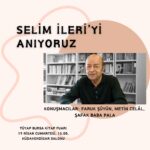 Selim İleri Bursa Kitap Fuarı'nda anılıyor